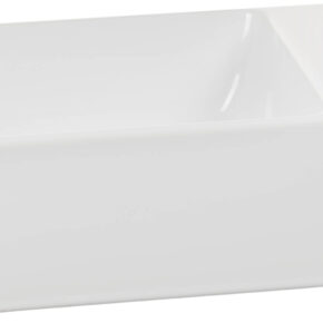 Ben Stelvio witte fontein met Xtra glaze+ en doorslaanbaar kraangat 40x23x12 cm