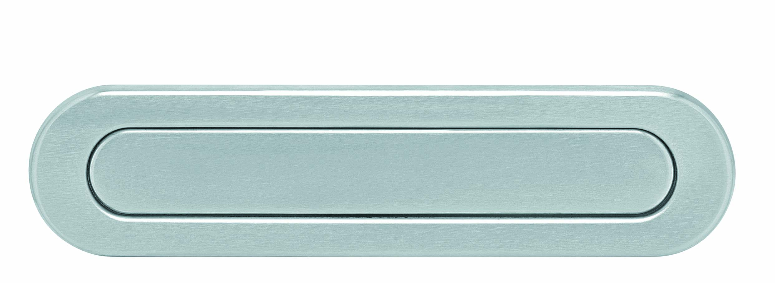 Intersteel Briefplaat ovaal met veer - RVS