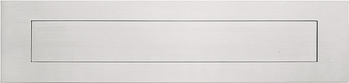Formani Buitenbriefplaat SQUARE LSQ620 met veer - mat RVS
