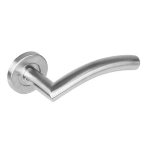 Intersteel Deurkruk Lisa 90° op rozet met 7mm nokken staal RVS