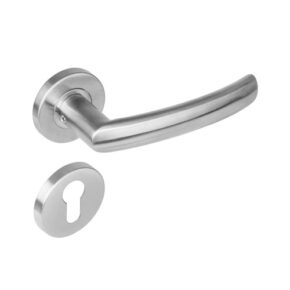 Intersteel Deurkruk Blok op rozet met 7mm nokken met profielcilindergat staal RVS