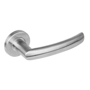 Intersteel Deurkruk Blok op rozet met 7mm nokken staal RVS