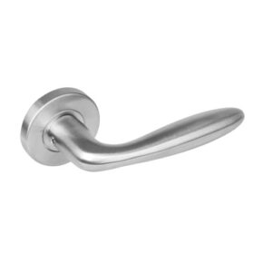 Intersteel Deurkruk Jupiter op rozet met 7mm nokken staal RVS