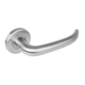 Intersteel Deurkruk Sabel op rozet met 7mm nokken staal RVS