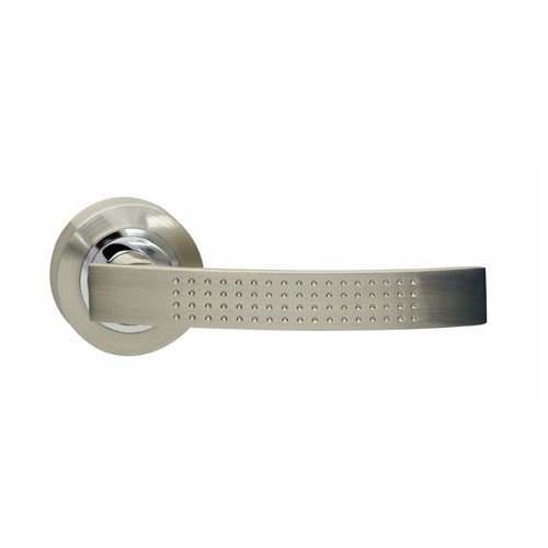 Intersteel Deurkruk William op rozet met 7mm nokken nikkel mat