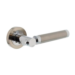 Intersteel Deurkruk Birgit op rozet met 7mm nokken chroom/nikkel mat