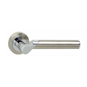 Intersteel Deurkruk Casper op rozet met 7mm nokken chroom/nikkel mat