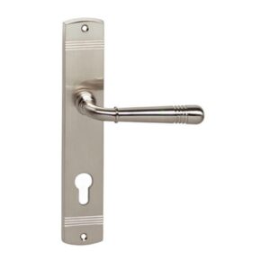 Intersteel Deurkruk Emily op langschild profielcilindergat 72mm nikkel mat