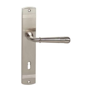 Intersteel Deurkruk Emily op langschild sleutelgat 72mm nikkel mat