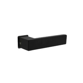 Intersteel Deurkruk Amsterdam op minimalistische rozetten RVS/mat zwart