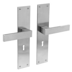 Intersteel Deurkruk Amsterdam op schild sleutelgat 56mm RVS