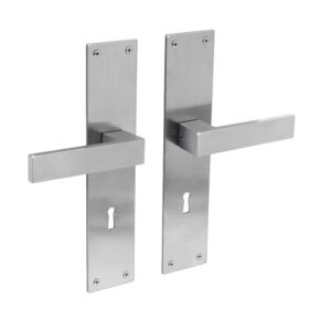 Intersteel Deurkruk Amsterdam op schild sleutelgat 72mm RVS