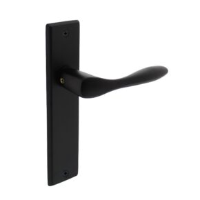 Intersteel Deurkruk Banaan op blind schild mat zwart
