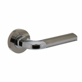 Intersteel Deurkruk Bas op rozet met 7mm nokken chroom/nikkel mat