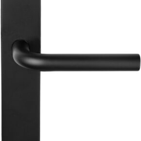 Deurkruk BASICS LB3-19P13SFC geveerd op schild blind - mat zwart