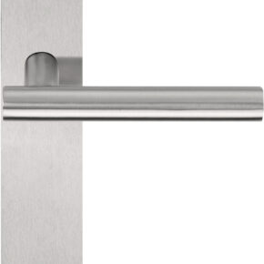 Deurkruk BASICS LBV2-19 P236SFC ongeveerd op schild blind - mat RVS