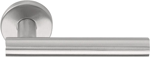 Deurkruk BASICS LB7-19 geveerd op rozet - mat RVS