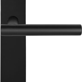 Deurkruk BASICS LB7-P236SFC 19mm ongeveerd op schild blind - mat zwart