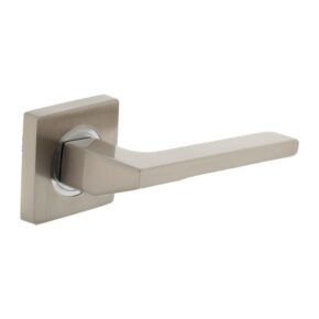 Intersteel Deurkruk Ben op vierkant rozet met 7mm nokken nikkel mat