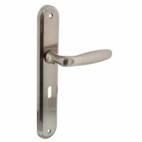 Intersteel Deurkruk Bjorn op schild sleutelgat 56mm nikkel mat