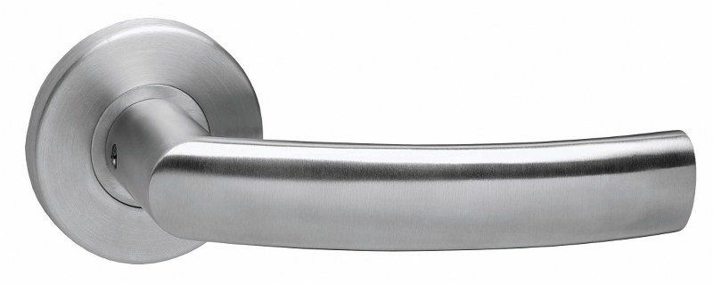 Intersteel Deurkruk Blok op rozet RVS