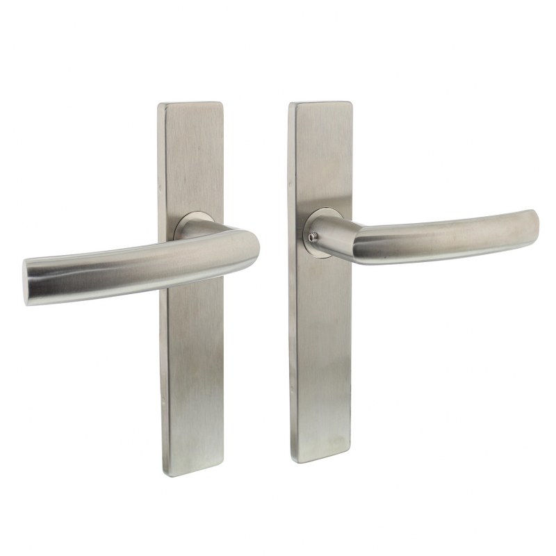 Intersteel Deurkruk Blok op rechthoekig blind schild RVS