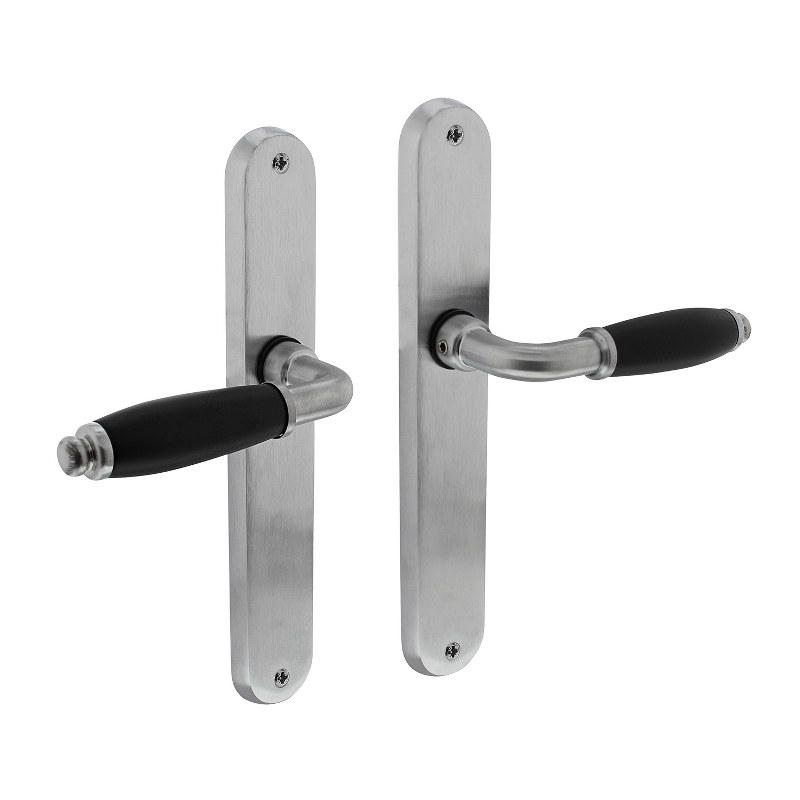 Intersteel Deurkruk Courgette op ovaal blind schild mat chroom