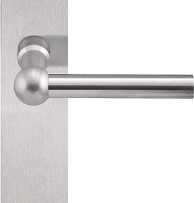 Formani Deurkruk FERROVIA FVL110P236SFC L-model ongeveerd op schild blind - mat RVS
