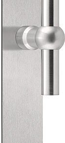 Formani Deurkruk FERROVIA FVT125P236SFC T-model ongeveerd op schild blind - mat RVS