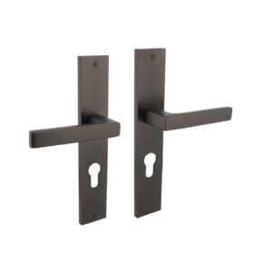 Intersteel Deurkruk Hera op schild profielcilinder 72mm - antraciet
