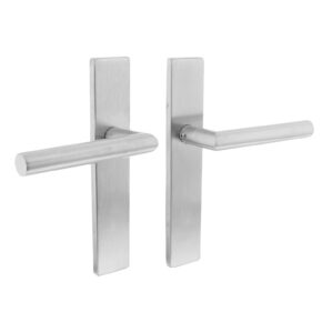 Intersteel Deurkruk Hoek 90° op rechthoekig blind schild RVS