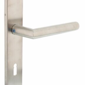 Intersteel Deurkruk Hoek 90° op verdekt schild sleutelgat 56mm RVS