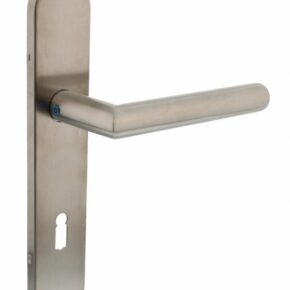 Intersteel Deurkruk Hoek 90° op verdekt schild sleutelgat 72mm RVS