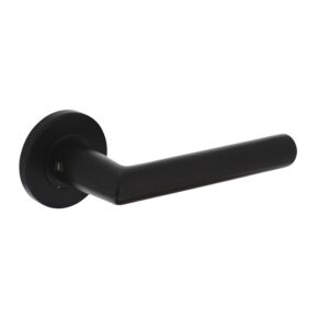 Intersteel Deurkruk Hoek 90° op rozet aluminium/zwart