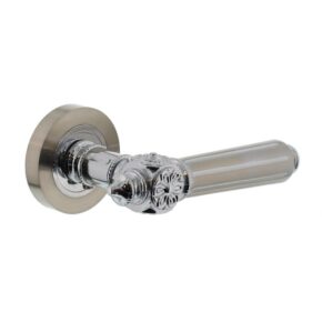 Intersteel Deurkruk Julietta op rozet met 7mm nokken chroom/nikkel mat