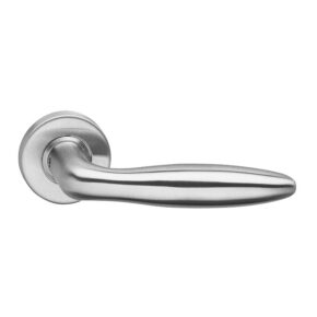 Intersteel Deurkruk Jupiter op rozet geveerd met ring RVS