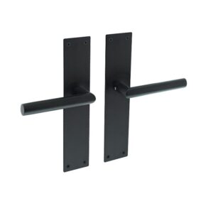 Intersteel Deurkruk Jura Hoek 90° op blind schild mat zwart