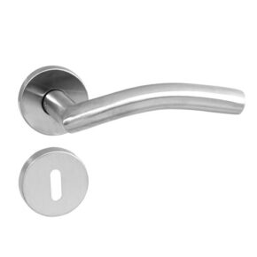 Intersteel Deurkruk Lisa 90° op rozet geveerd met sleutelgat ATP RVS
