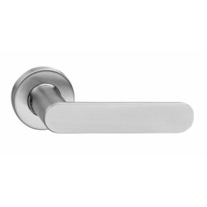 Intersteel Deurkruk Massief op rozet RVS