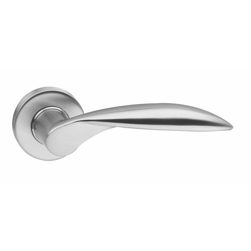 Intersteel Deurkruk Massief op rozet RVS