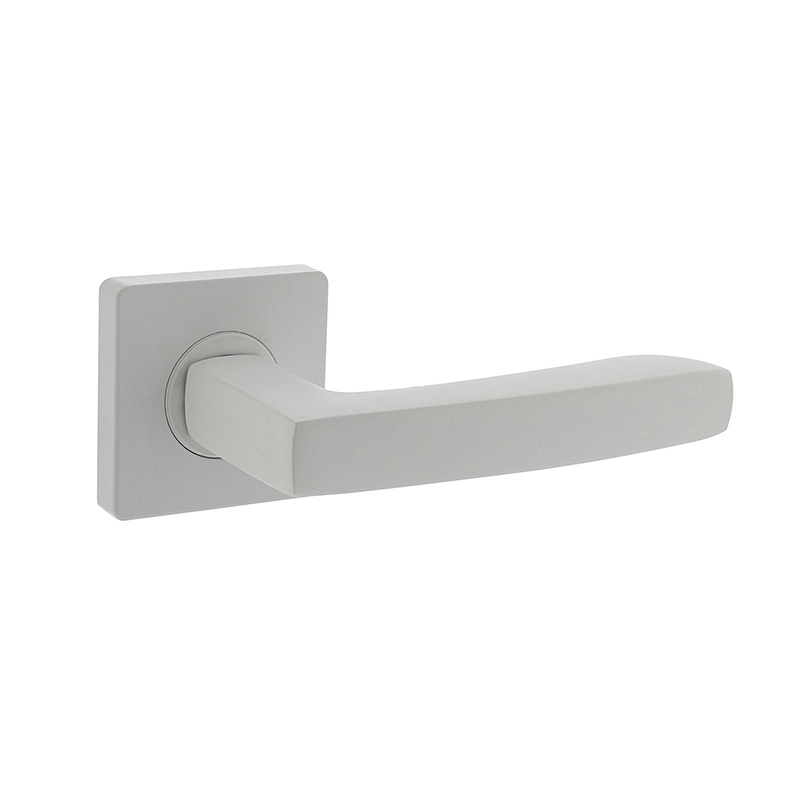 Intersteel Deurkruk Minos op vierkant rozet met 7mm nokken wit