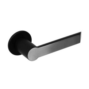 Intersteel Deurkruk Moors No.2 op rozet plat verdekt RVS mat zwart