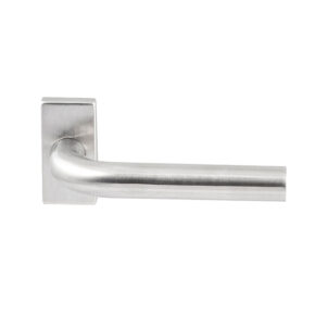 Hardbrass Deurkruk Oslo RVS op rechthoekig rozet