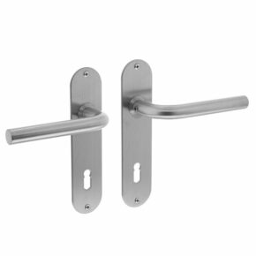 Intersteel Deurkruk Recht slank op schild sleutelgat 72mm RVS