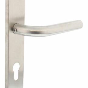 Intersteel Deurkruk Recht op verdekt schild profielcilinder 72mm RVS