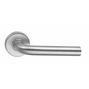 Intersteel Deurkruk Recht op geveerd rozet met ring RVS