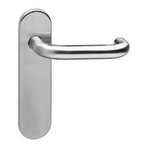 Intersteel Deurkruk Rond op blind schild brandvertragend RVS