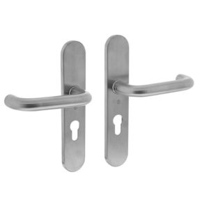 Intersteel Deurkruk Rond op verdekt schild profielcilindergat 55mm RVS