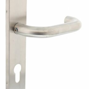 Intersteel Deurkruk Rond op verdekt schild profielcilindergat 72mm RVS