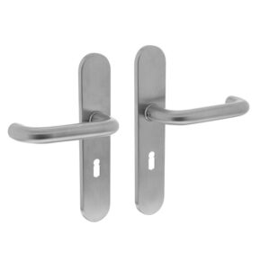 Intersteel Deurkruk Rond op verdekt schild sleutelgat 56mm RVS